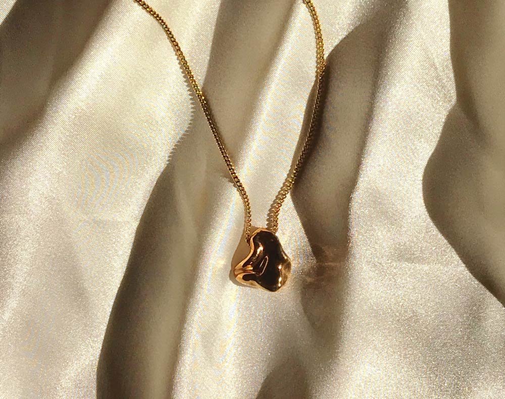 Aureus Boutique Diamond Mini Signet Necklace
